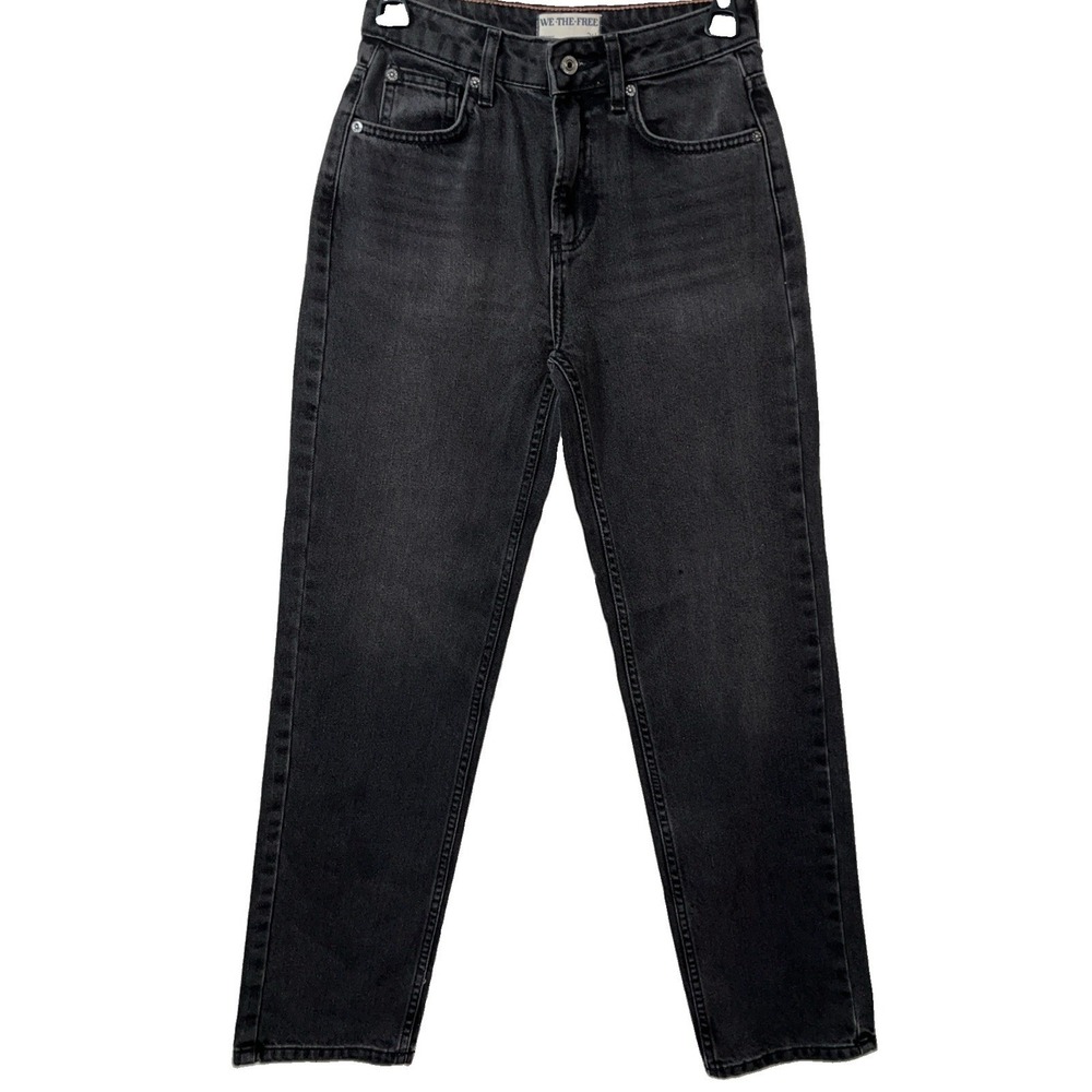 We The Free Jeans 24 Black Pacifica Straight Leg Weekend‎ Ready Seaside Trousers